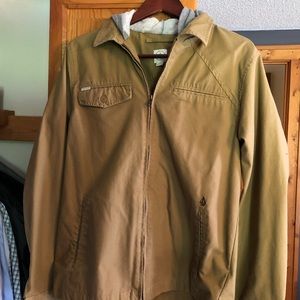 Volcom Khaki Jacket with Hood